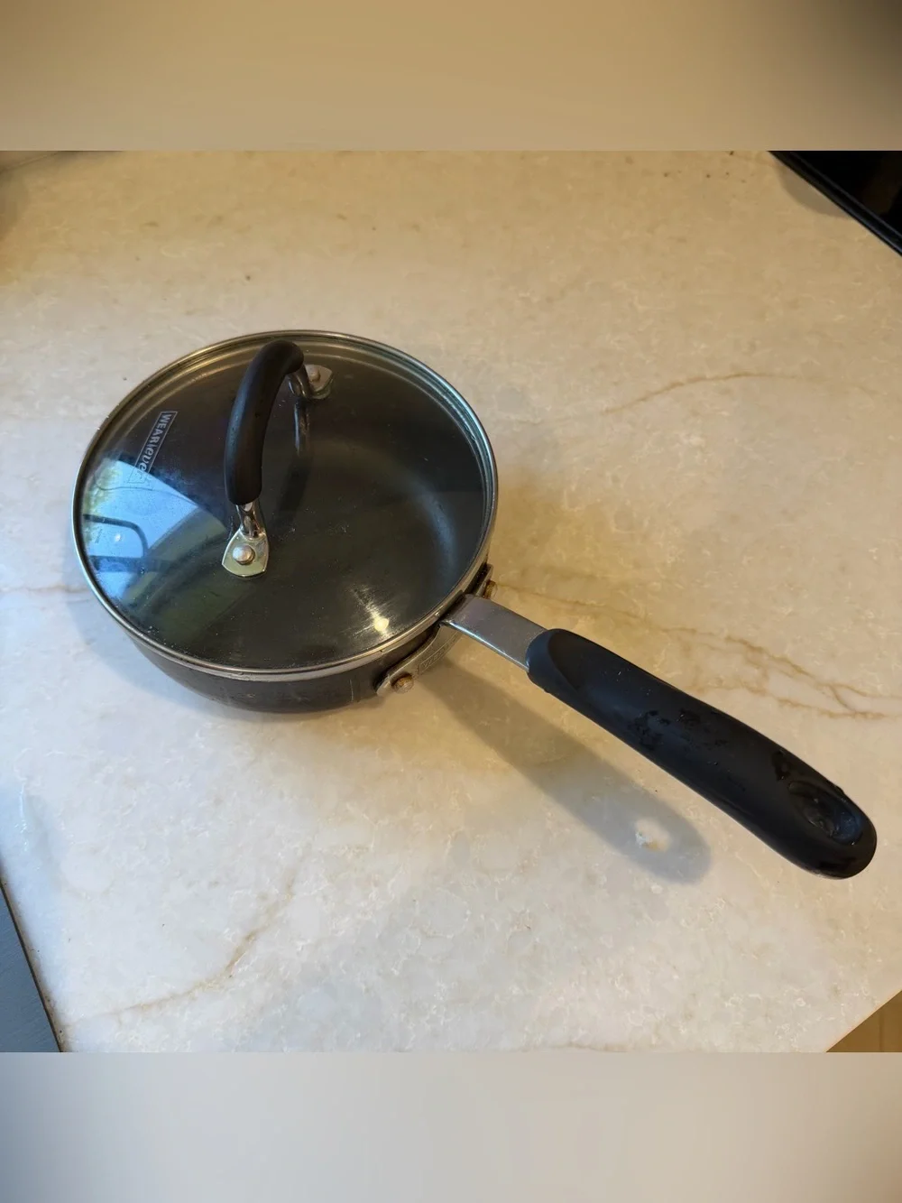 Wearever Black Saucepan with Glass Lid - Kitchen Essential